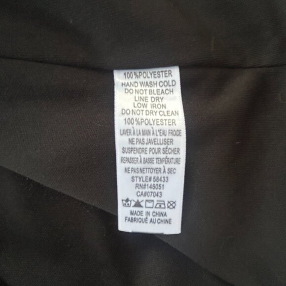 Monteau Chic Strappy Black A-Line Minimalist Cocktail Dress – Small - Picture 7 of 7